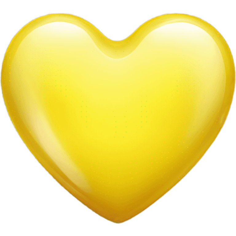 yellow glass heart emoji