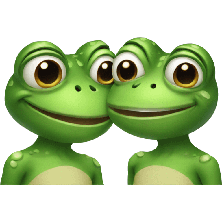 2 frog bestfriends emoji