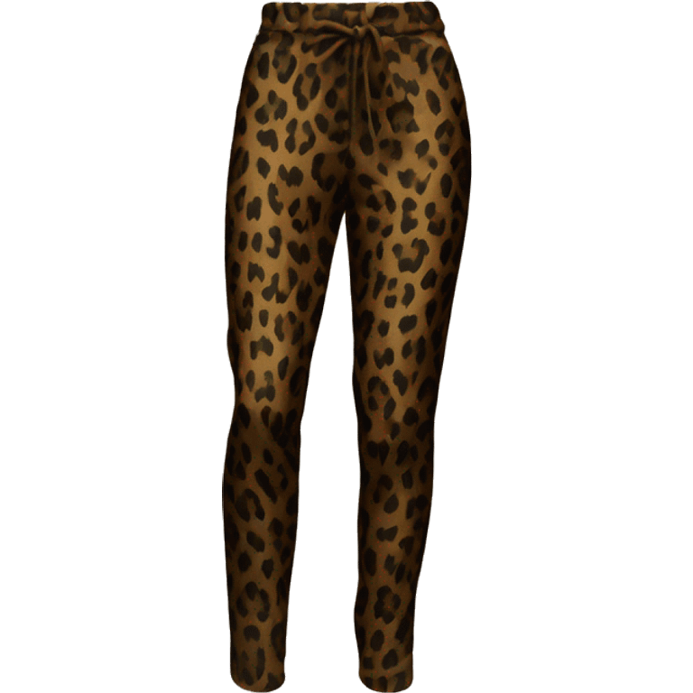 Trousers with leopard print emoji