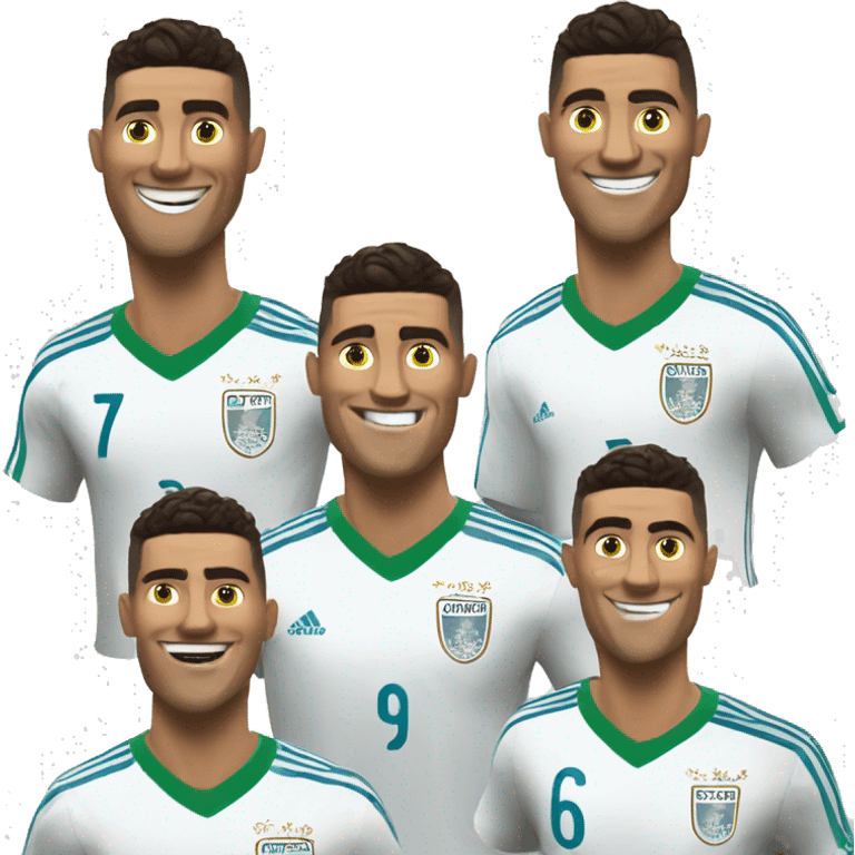 ronaldo socer a goal in the world cup an is very happy emoji