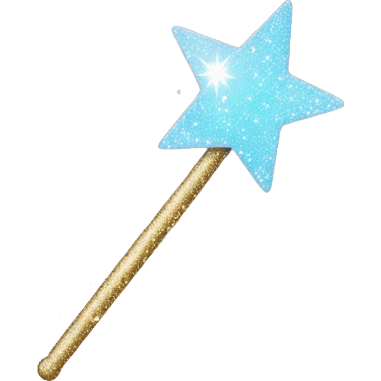 Magic wand with sparkly stars  emoji