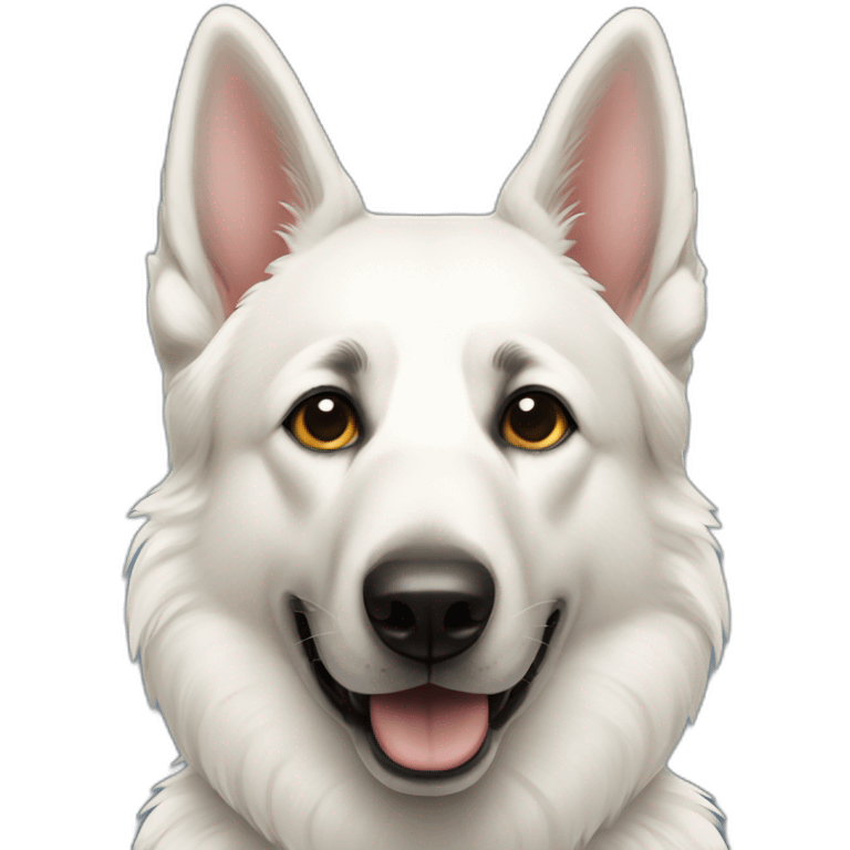 white german shepherd emoji