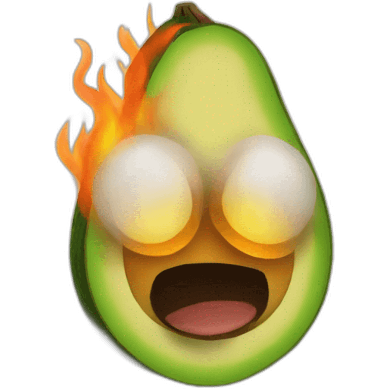 avocado-on-fire emoji