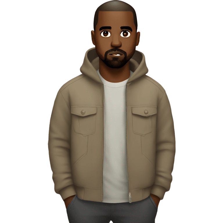 Kanye West his daughter  emoji