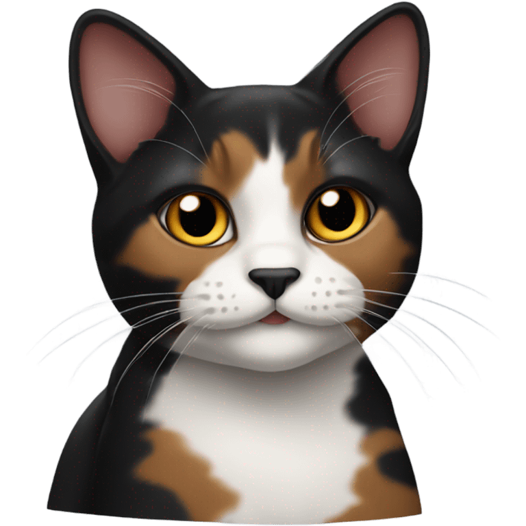 Black calico cat  emoji