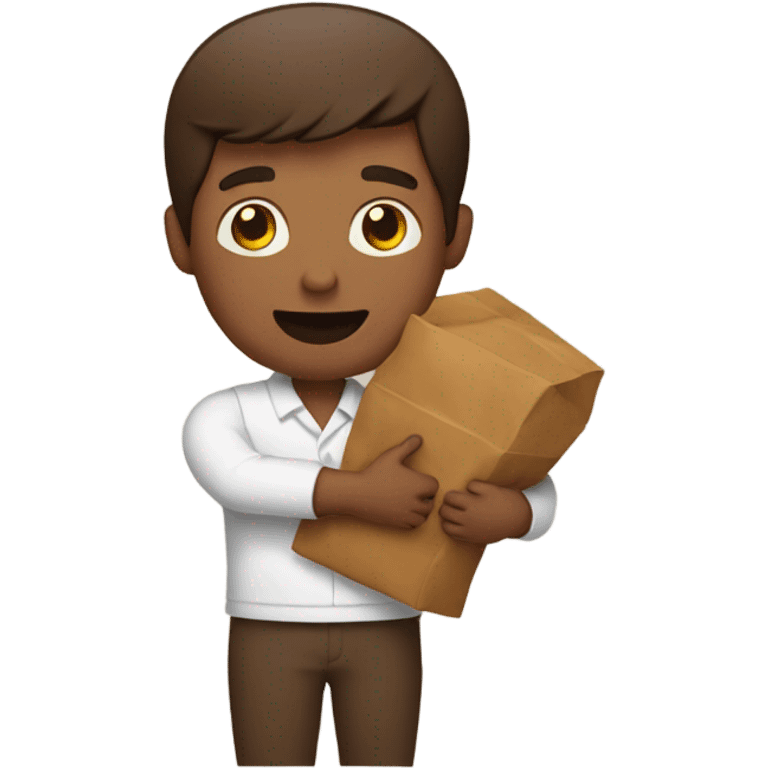 person holding brown pile emoji