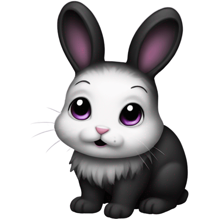 Goth bunny emoji