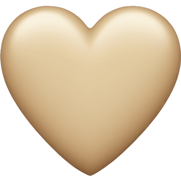 Beige heart  emoji