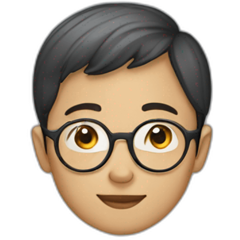 kazakh boy in round glasses emoji