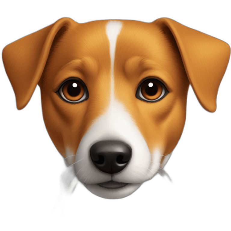 Full Orange jack russel orange East European village dog emoji