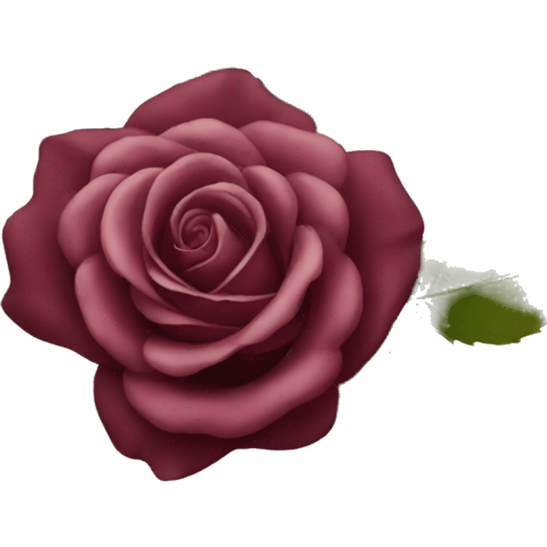 burgundy rose emoji