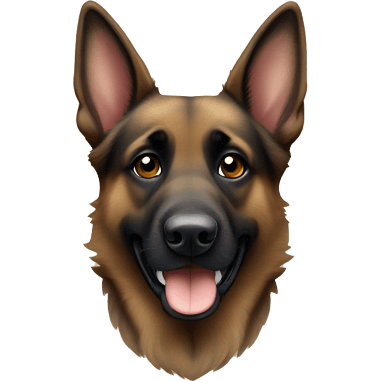 brindle colored german shepherd emoji