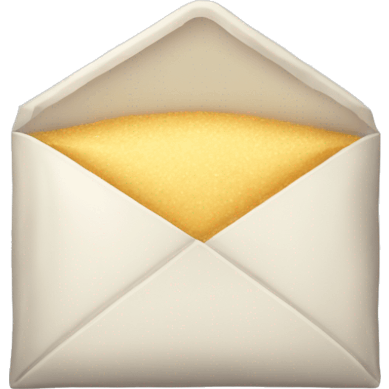 Small transparent envelope  with flour inside  emoji