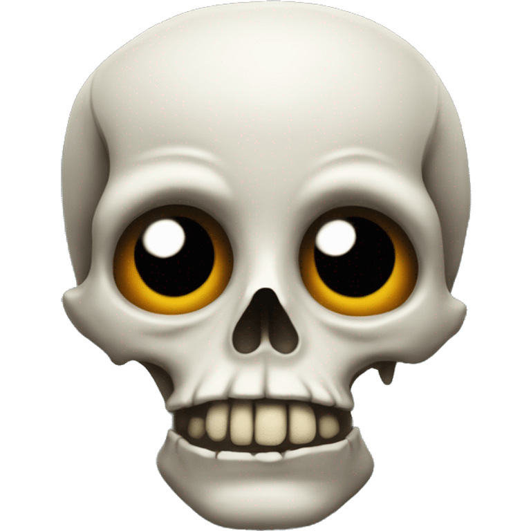 Skullface doubtful emoji