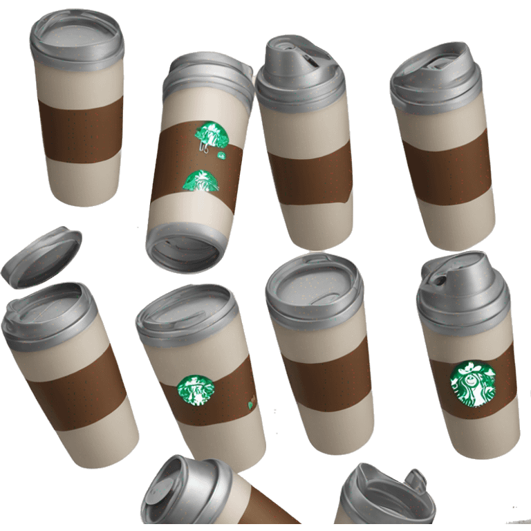 Starbucks coffee thermos emoji