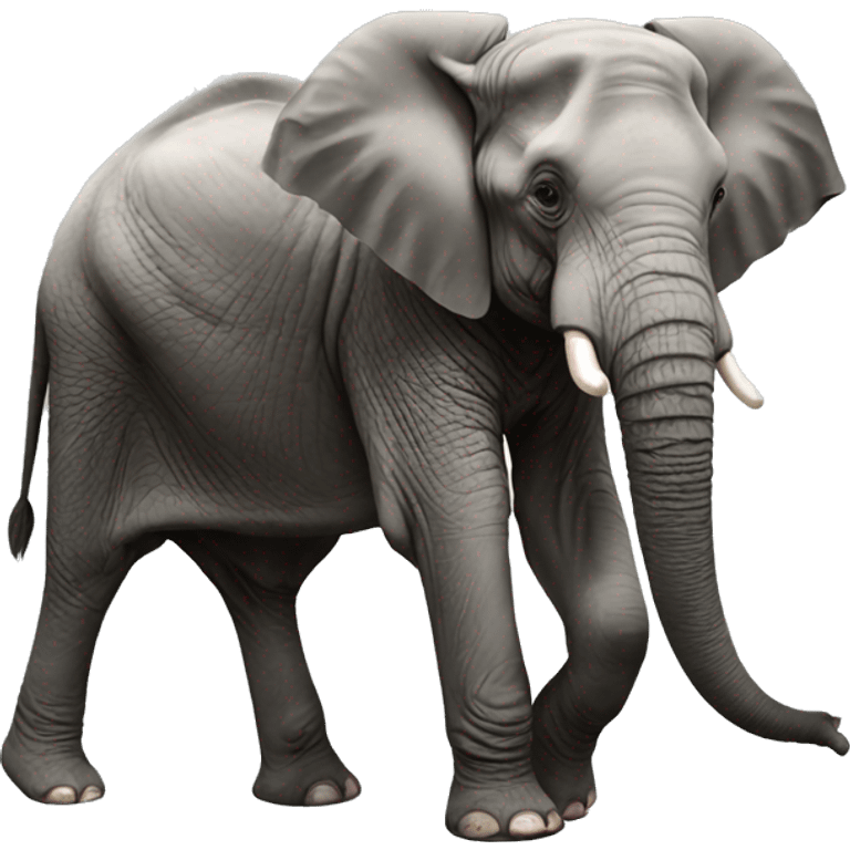 Hyper realistic elephant emoji