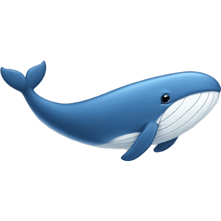 A unique blue whale with a smile and heart emoji