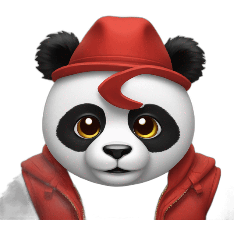 Panda rouge emoji