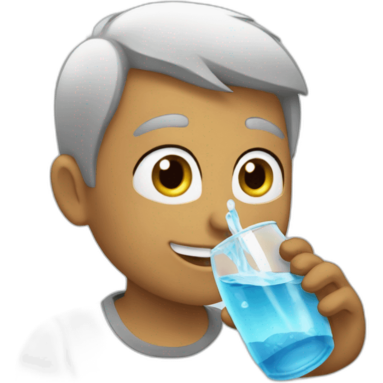 Drinking water emoji