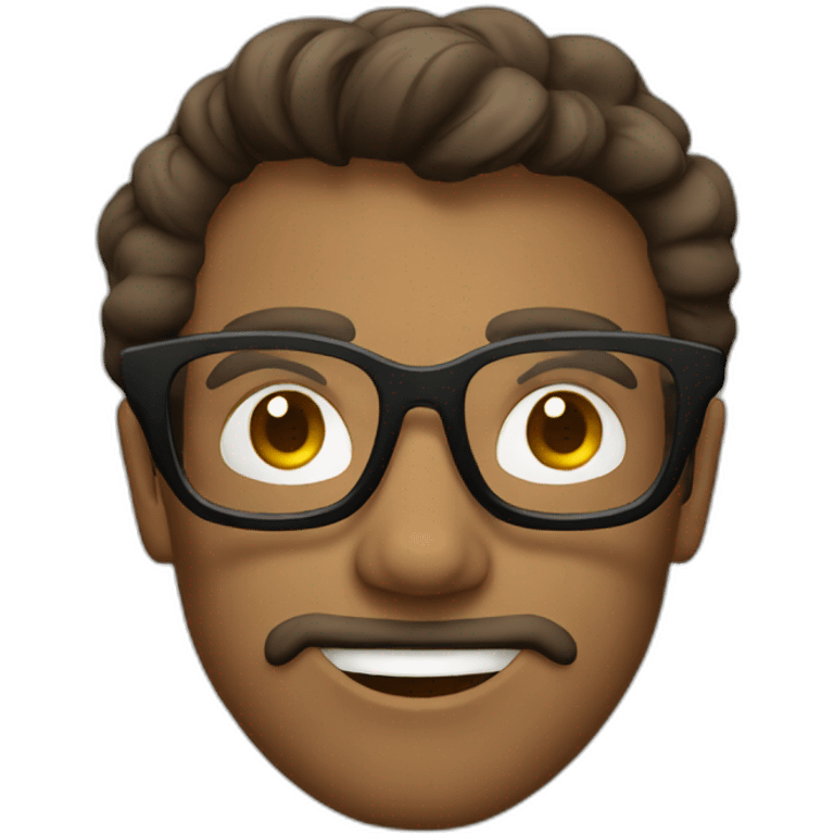 Geek glasses emoji