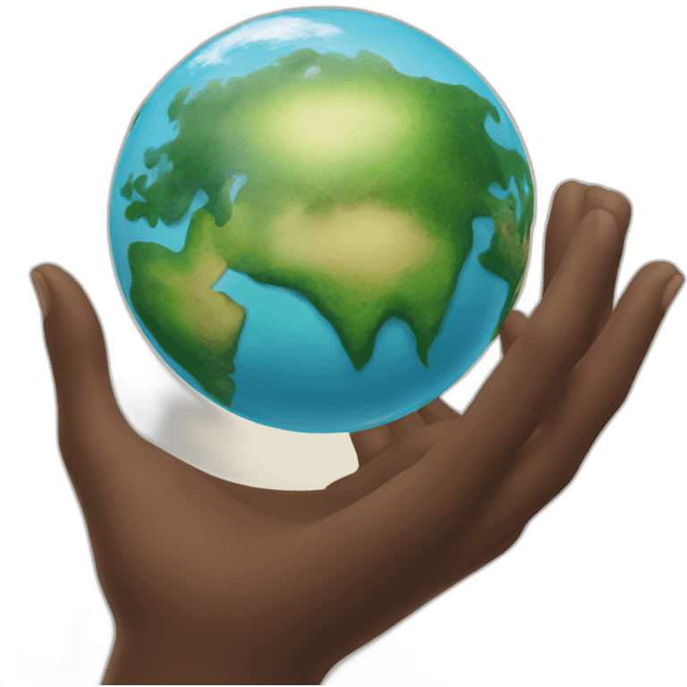 world in your hands emoji