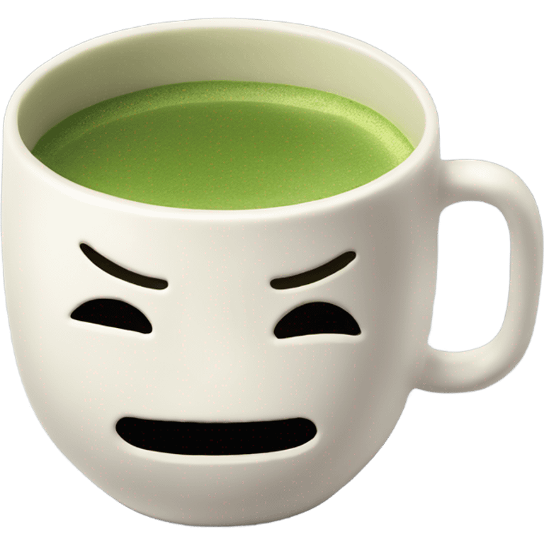 japanese matcha in ceramic cup (no face or anything) emoji