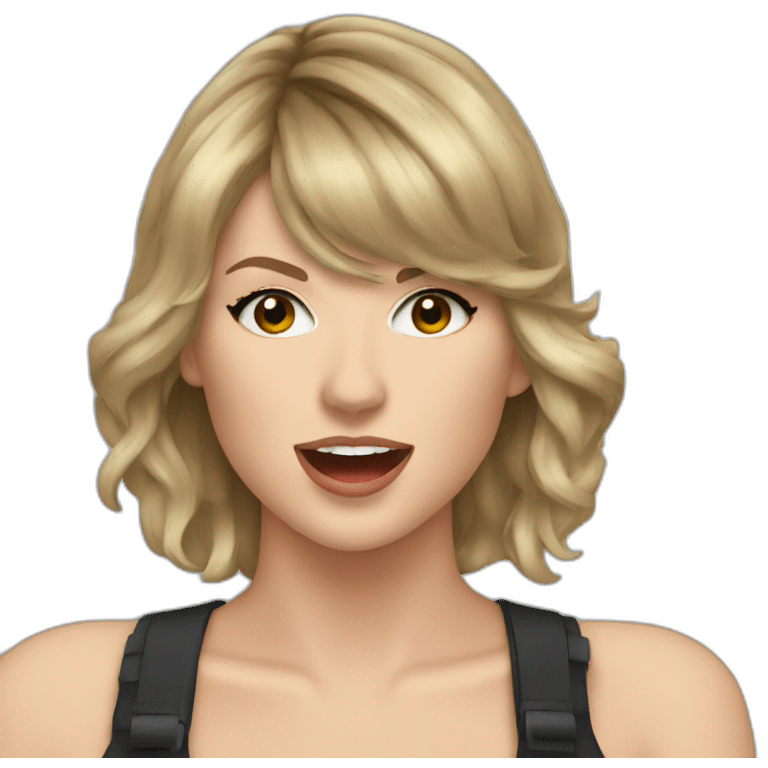 singing Taylor swift emoji