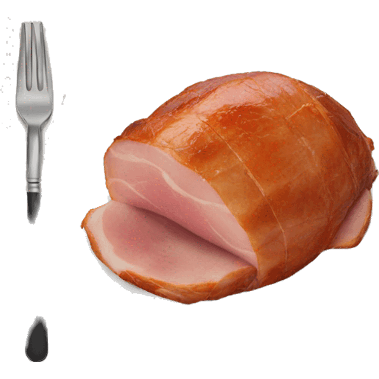 roast ham on a plate emoji