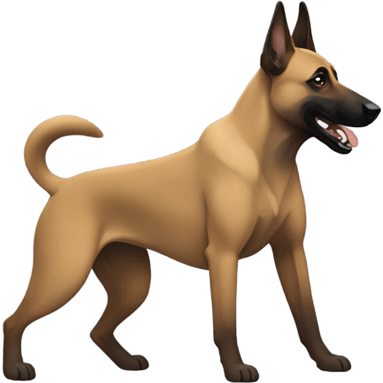 Belgian Malinois wrestling emoji