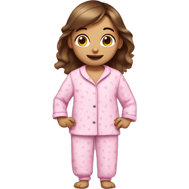 Girl in Cute pink pyjamas emoji