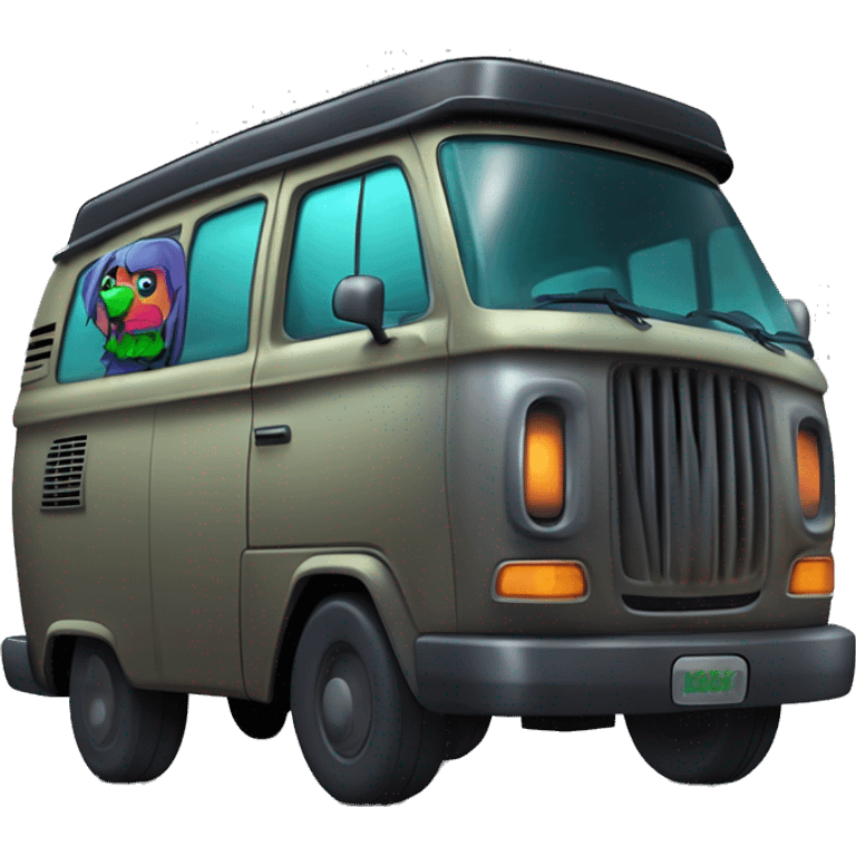 Tonka Toys Darth Vader’s and Scooby Doo’s, Velma, Shaggy, Daphne, and Fred’s mystery machine ghost hunters van emoji