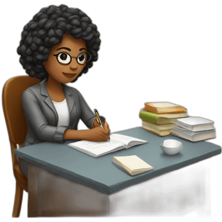 woman writer writing a book emoji