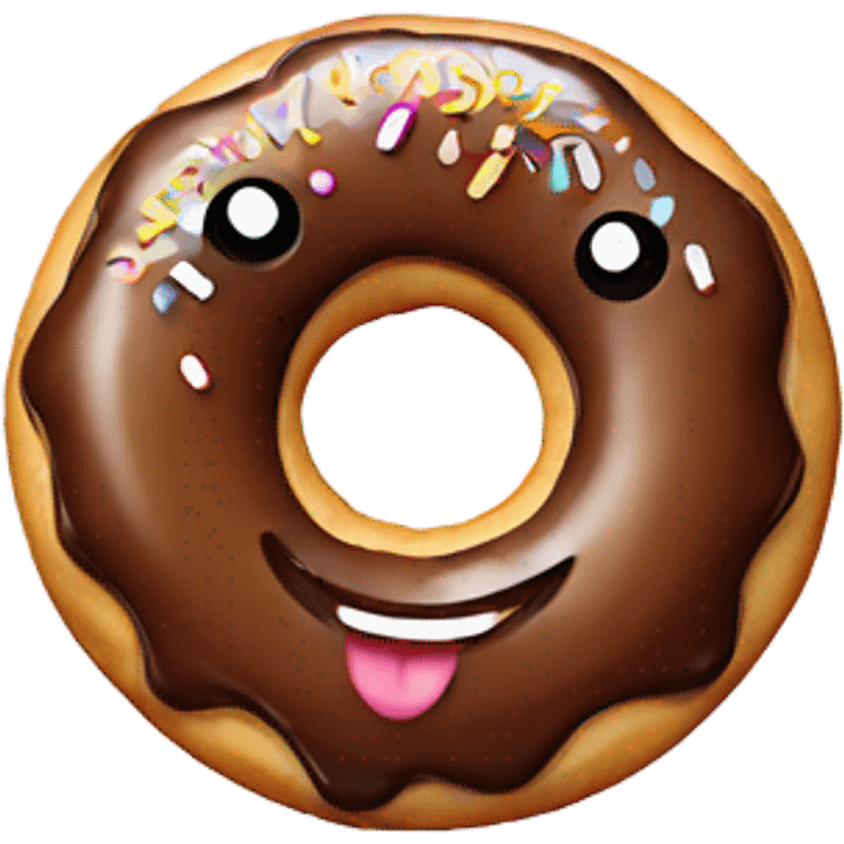 Donut with a smile emoji