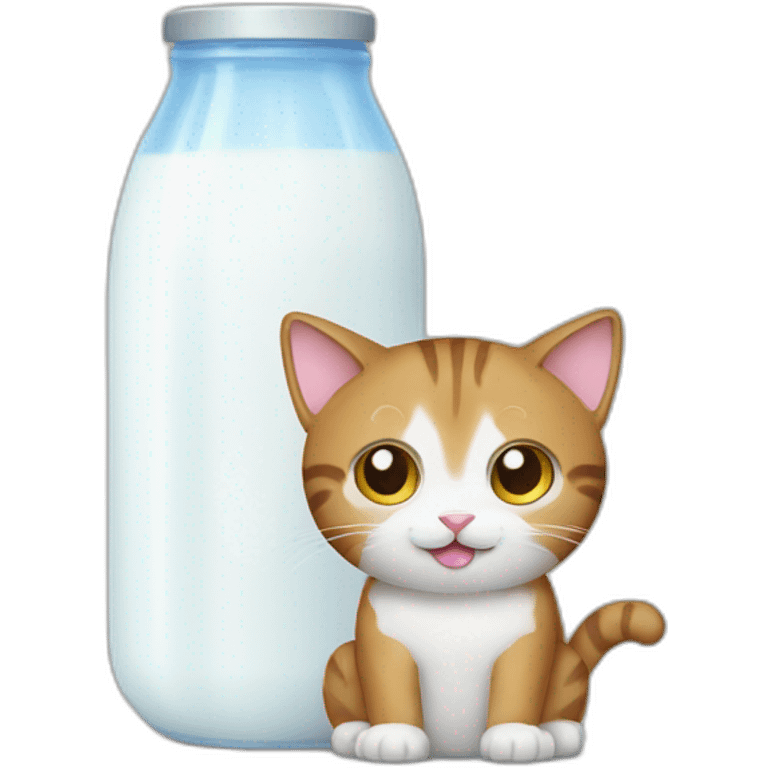 cat with milk emoji