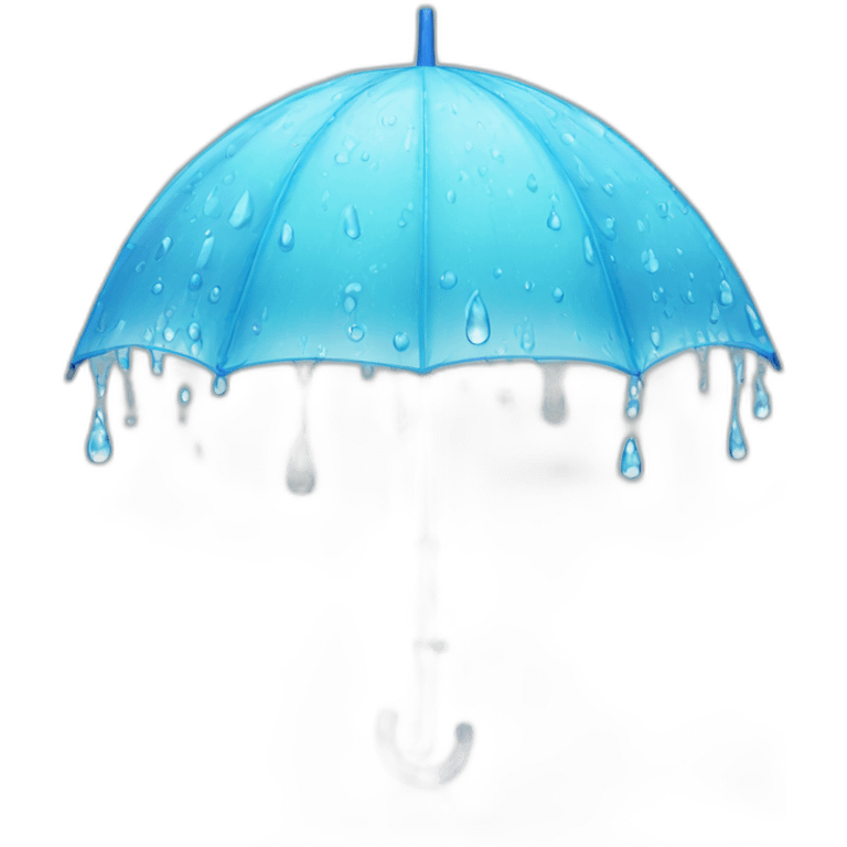 Umbrella made of water emoji