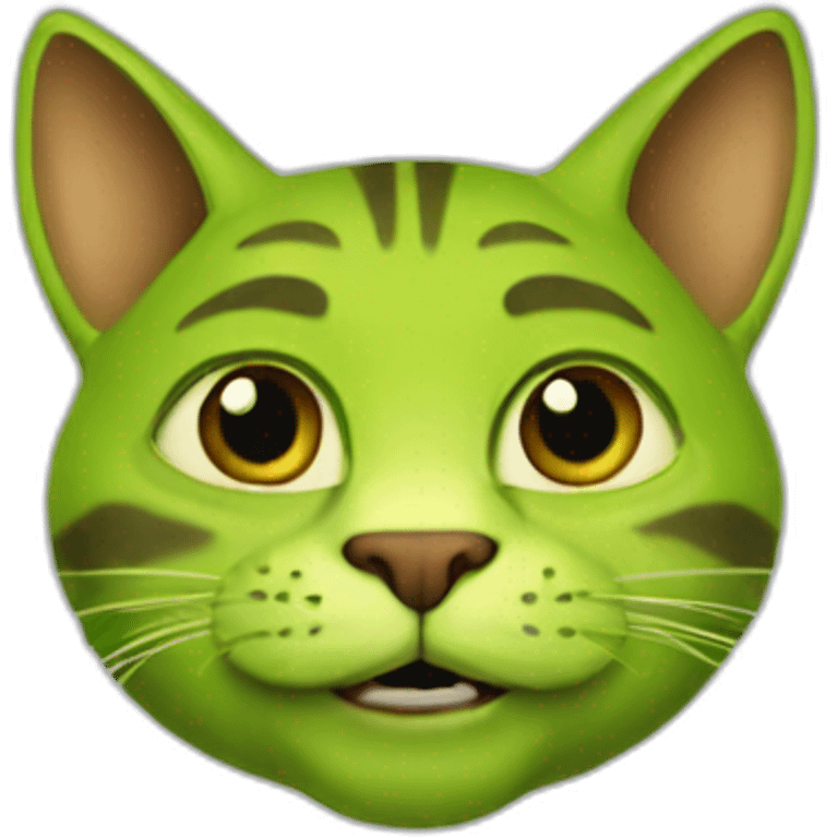 Cat-green-shrek emoji