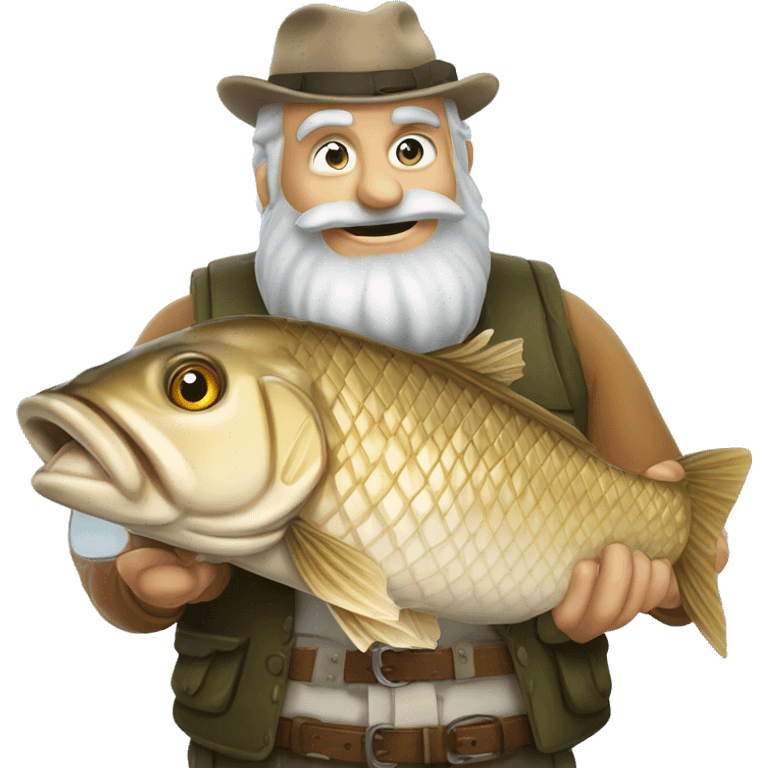 A franconian carp with a Beer  emoji