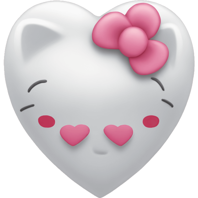 Hello kitty heart emoji