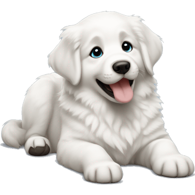 Great Pyrenees puppy emoji