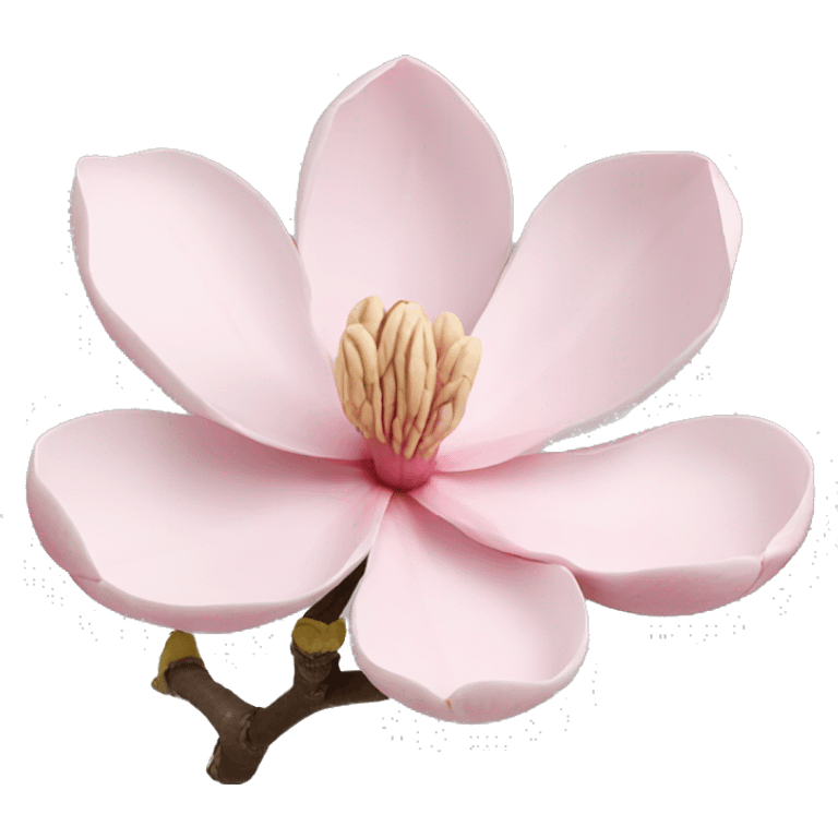 Light pink magnolia flower branch emoji