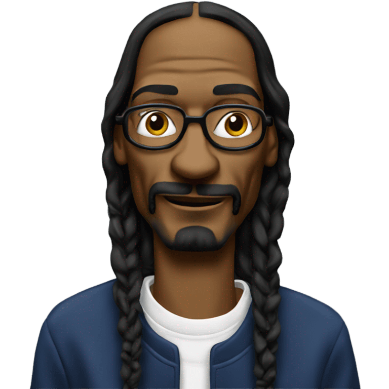 Snoop Dogg with a joint emoji