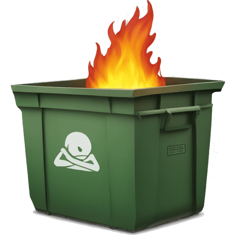 Dumpster on fire emoji