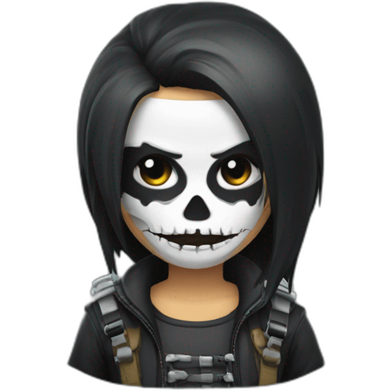 Caveira sorrindo com cartola emoji