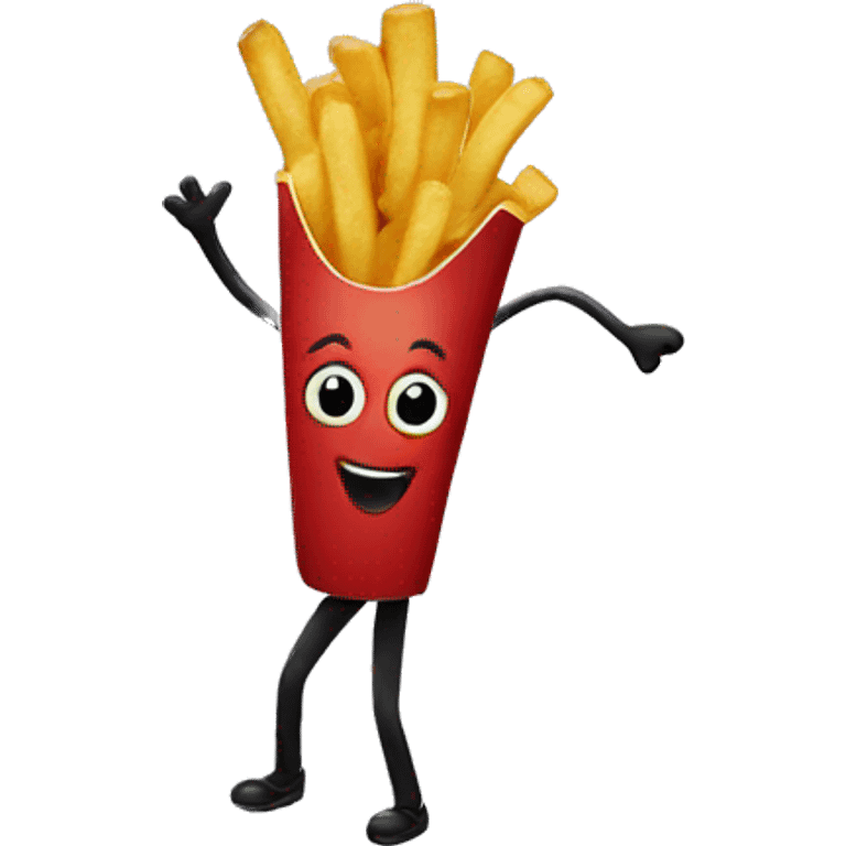 Fries dancing emoji