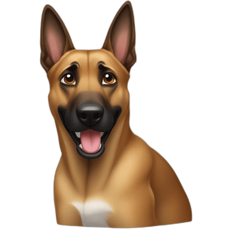 Malinois is farting emoji