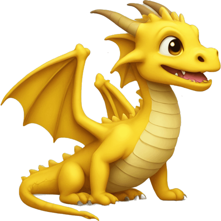 yellow cute dragon emoji