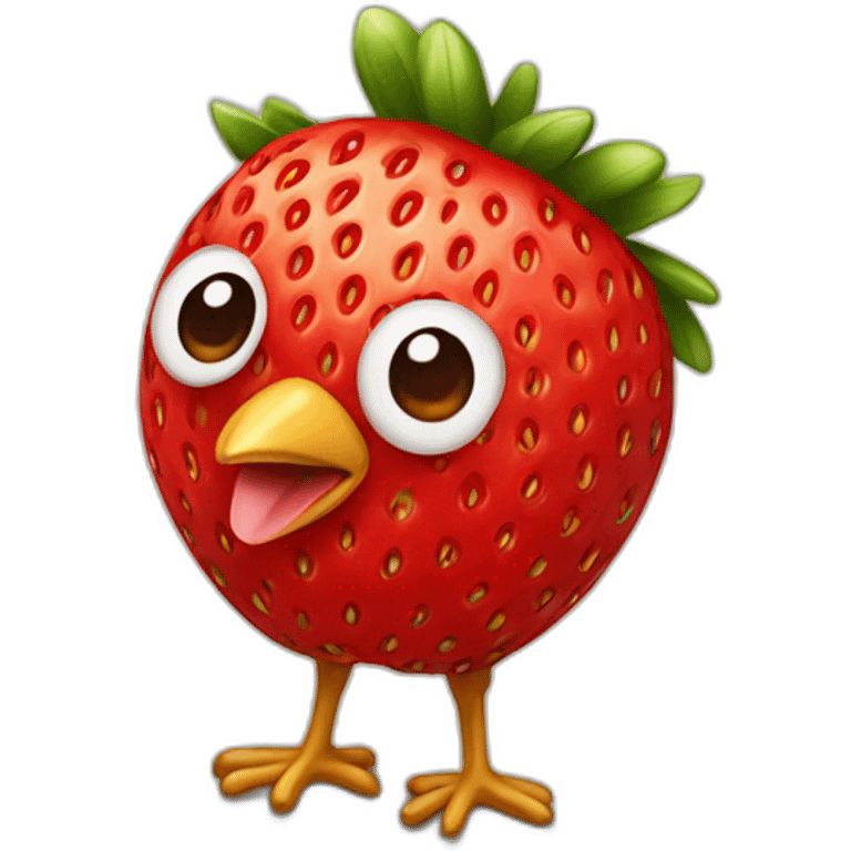 stawberry chicken emoji