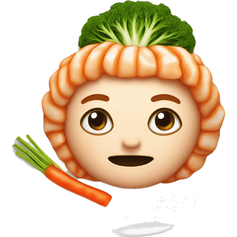 Kimchi on plate emoji