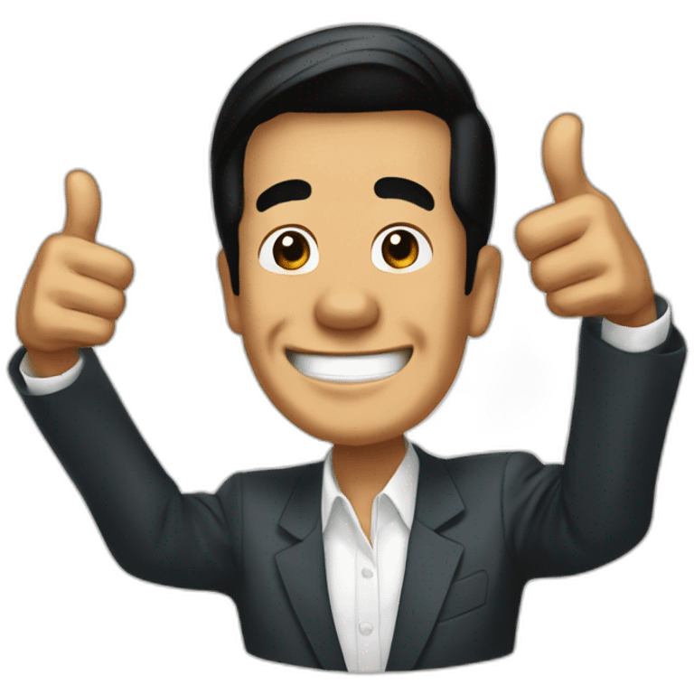 jokowi thumbs up emoji