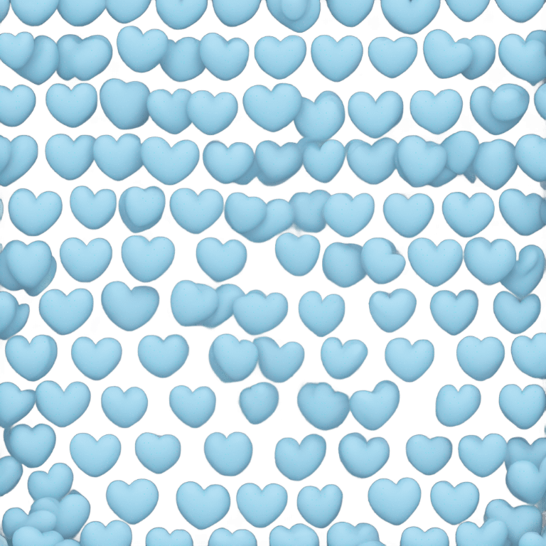 light blue heart emoji